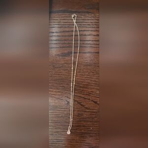 B stamped pendant necklace